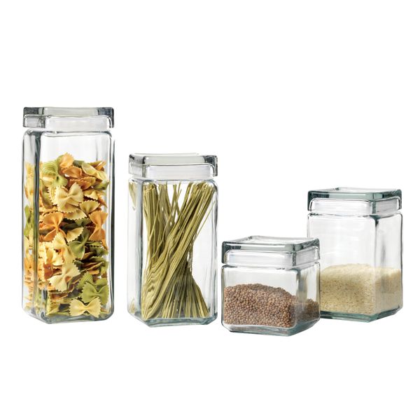 Anchor Hocking Stackable Jar 1.89L with Glass Lid 24x10.5cm