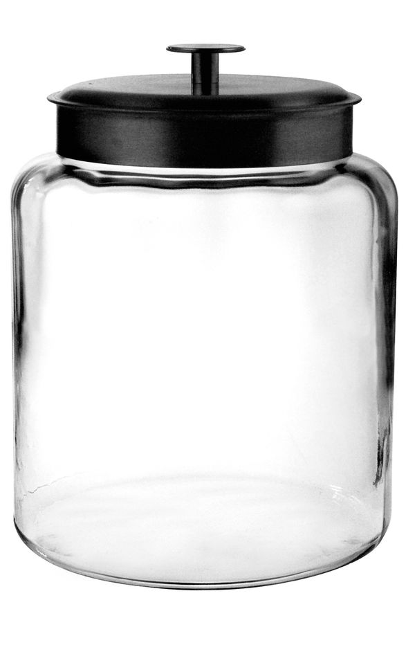 Anchor Hocking Montana Jar with 7.5L Black Lid 27x22.5cm