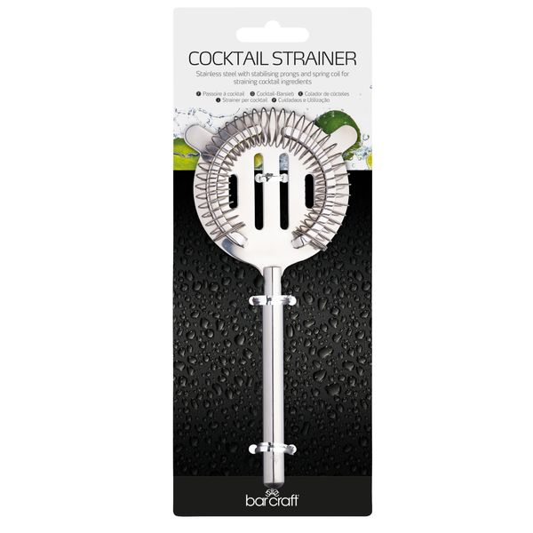 BarCraft Stainless Steel Cocktail Strainer