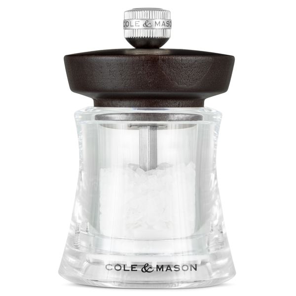 Cole & Mason Holborn 95mm Black Wood Salt Mill