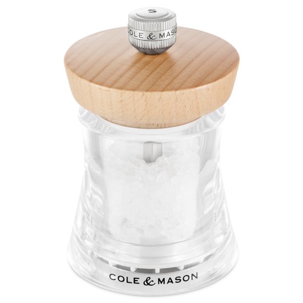 Cole & Mason Holborn 95mm Black Wood Salt Mill