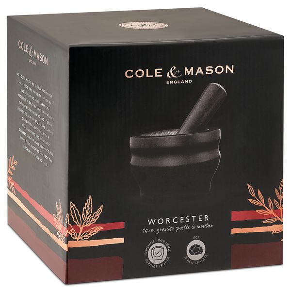 Cole & Mason Worcester Granite Pestle & Mortar - 14cm