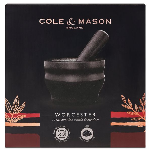 Cole & Mason Worcester Granite Pestle & Mortar - 14cm