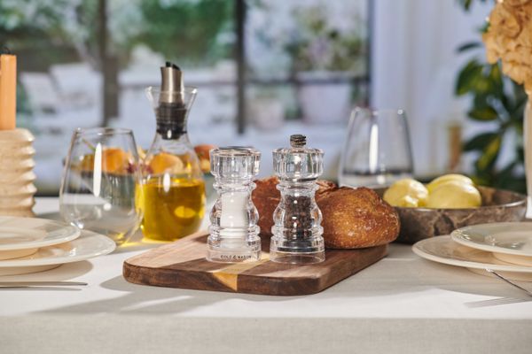 Cole & Mason London Acrylic Salt Shaker & Pepper Mill Gift Set 130mm