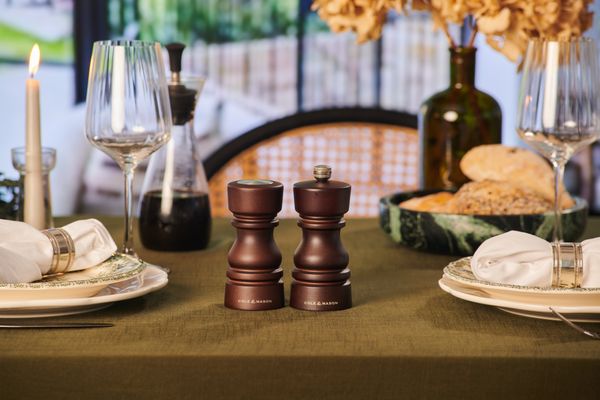 Cole & Mason London Chocolate Wood Salt Shaker & Pepper Mill Gift Set 130mm