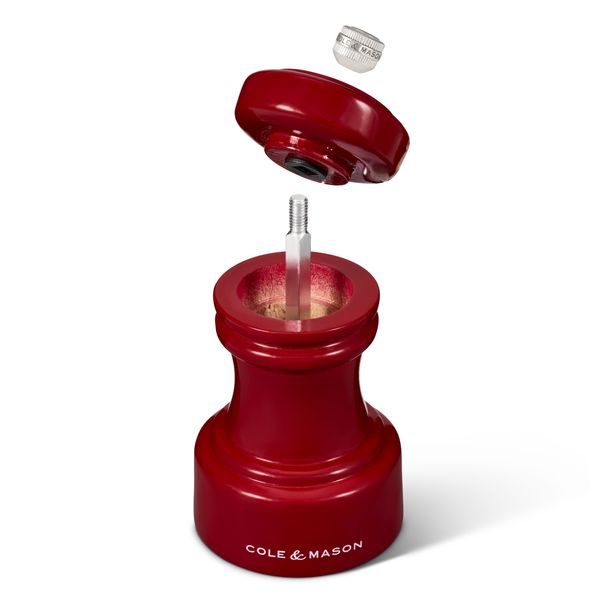 Cole & Mason Hoxton Red Gloss Pepper Mill 104mm
