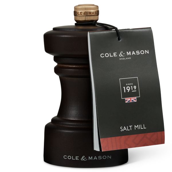 Cole & Mason Hoxton Chocolate Wood Salt Mill 104mm
