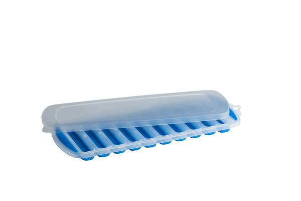 Cuisena Silicone Ice Cube Tray with Lid - Blue