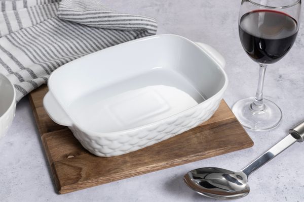 Cuisena Ceramic Baking Dish - White - 24cm