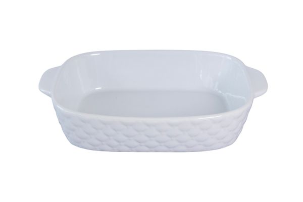 Cuisena Ceramic Baking Dish - White - 28cm