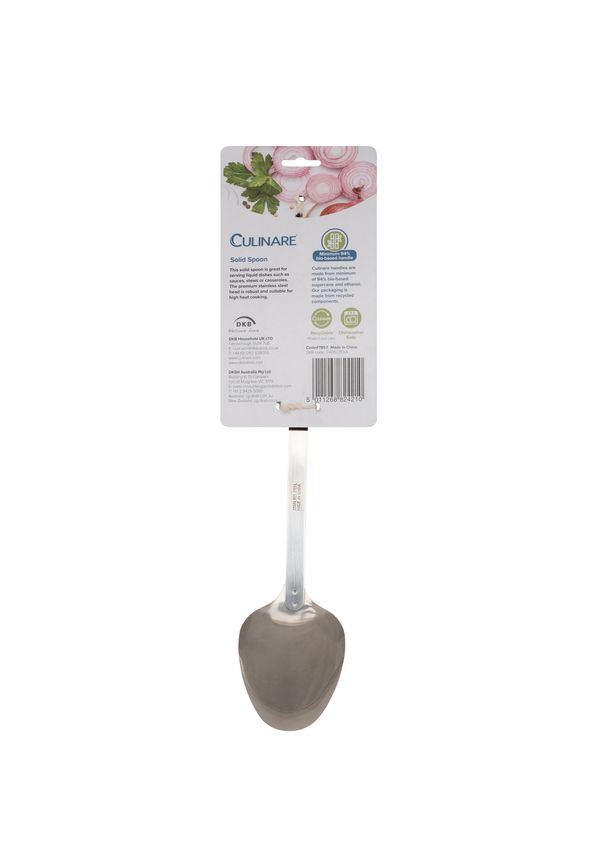 Culinare Bio Plastics Solid Spoon Stainless Steel