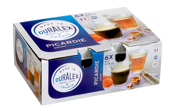 Duralex Picardie Clear Tumbler 90ml Set of 6