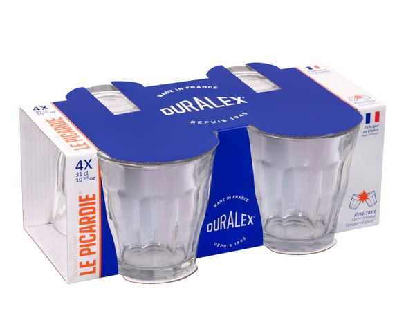 Duralex Picardie Clear Tumbler 250ml Set of 4