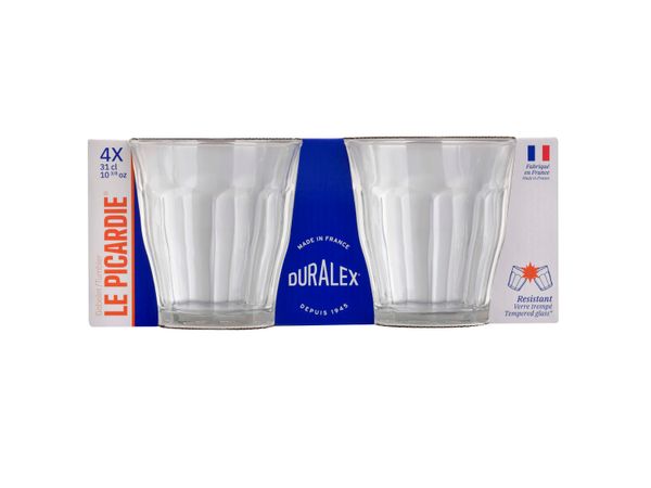 Duralex Picardie Clear Tumbler 250ml Set of 4