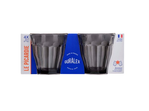 Duralex Picardie Grey Tumbler 250ml Set of 4