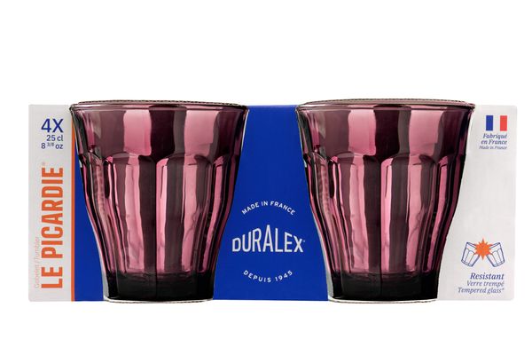 Duralex Picardie Plum Tumbler 250ml Set of 4