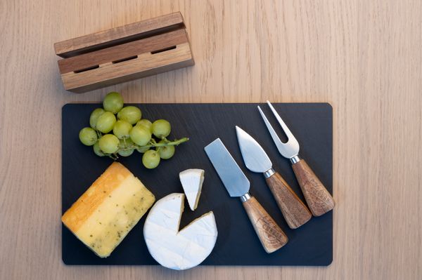 Euroline Slate Cheese Board with 3 x Cheese Tools