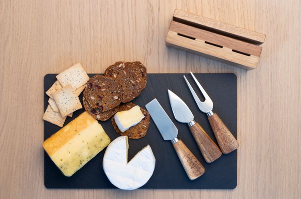 Euroline Slate Cheese Board with 3 x Cheese Tools
