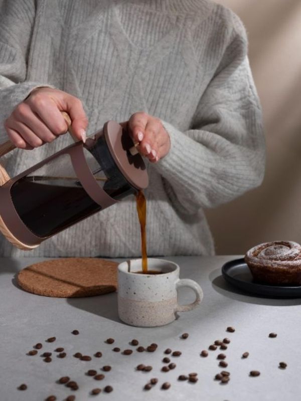 Euroline Coffee & Tea Plunger 1.0L Latte