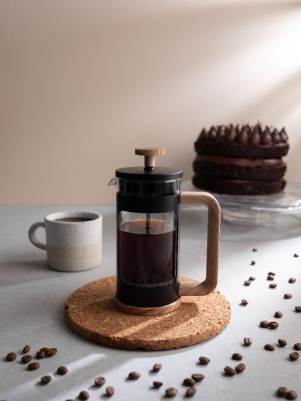 Euroline Coffee Plunger 350ml 3 Cup Black