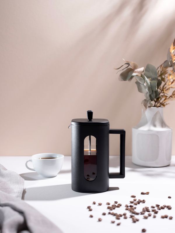 Euroline Coffee & Tea Plunger Square 1.0L Black