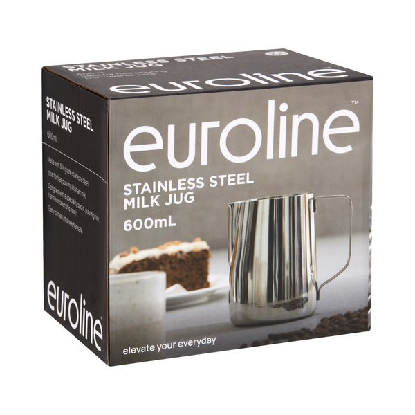 Euroline Stainless Steel Milk Jug - 600ml