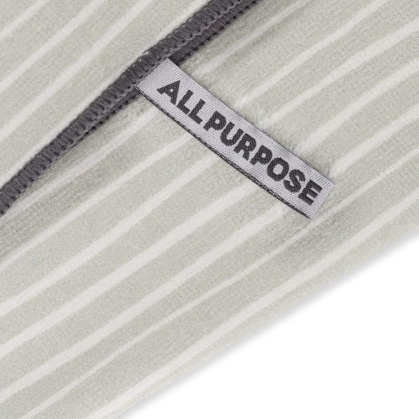 Full Circle Renew Microfiber Cloths set/3 Stripe - Grey