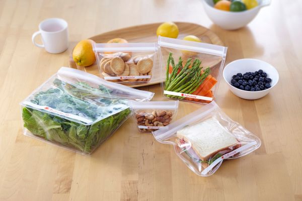 Full Circle Reusable Travel/Sandwich Bags Clear Set/2