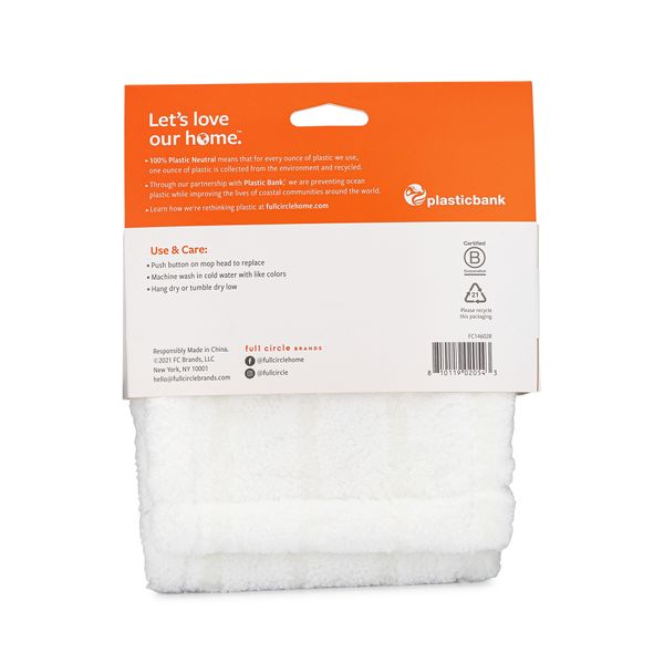 Full Circle Mighty Mop Wet/Dry Microfibre Refill - White