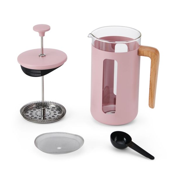 La Cafetière Pisa Pink Cafetière - 8 Cup