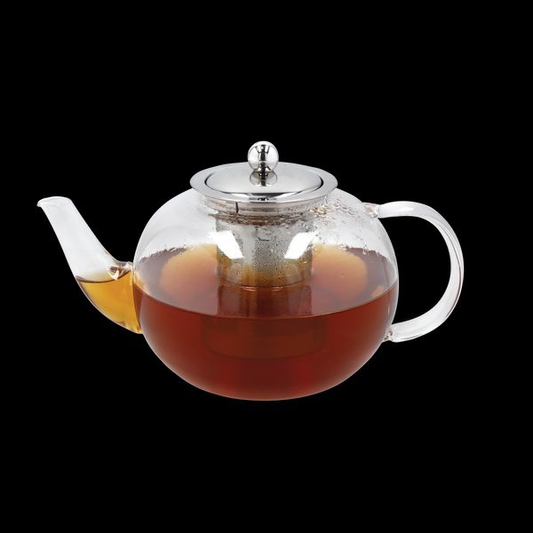 La Cafetière 1.5L Glass Teapot with Stainless Steel Infuser - Gift Boxed