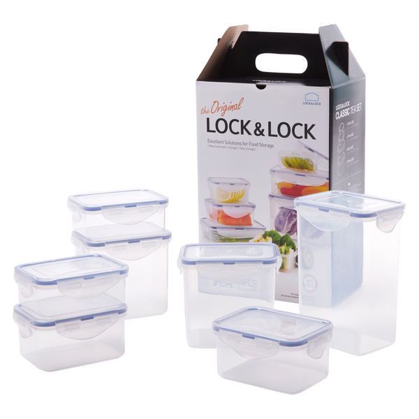 LocknLock Classic Rectangle 7 Piece Storage Set