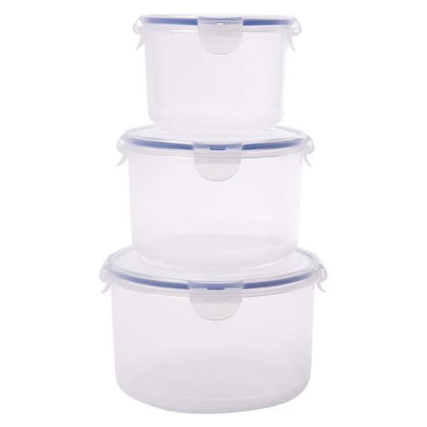 LocknLock Classic Round 3 Piece Storage Set