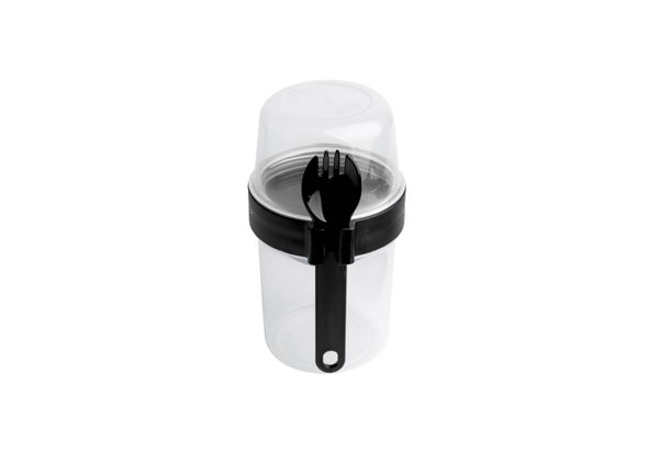 LocknLock To-Go 2 Way Container with Fork - Black