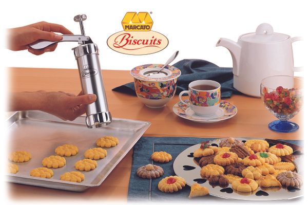 Marcato Classic Biscuit Press - 20 shapes - Silver