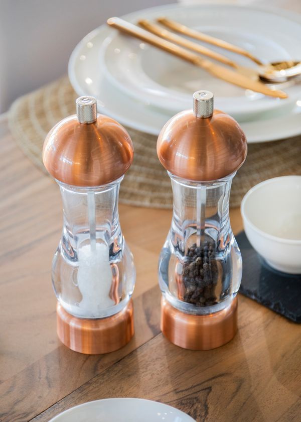 MasterCraft Copper Capstan Pepper Mill 19cm