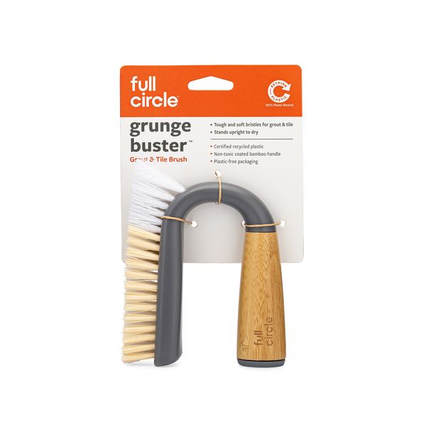 Full Circle Grunge Buster Grout & Tile Brush - White