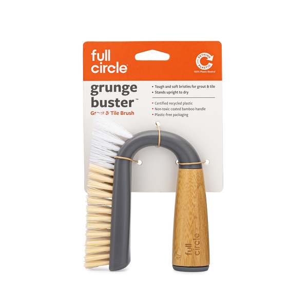 Full Circle Grunge Buster Grout & Tile Brush - White