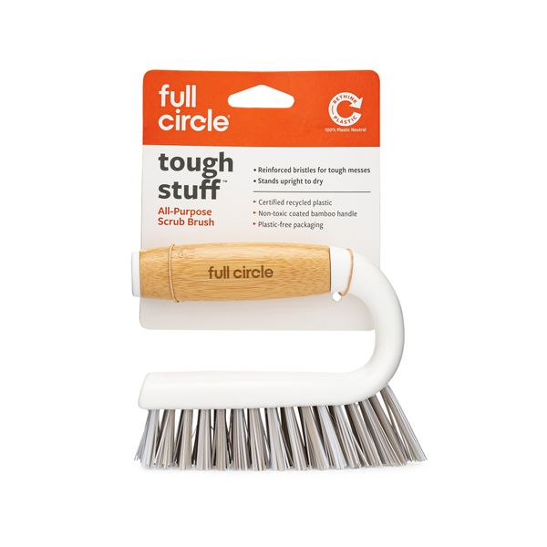 Full Circle All-Purpose Scrub Brush - White