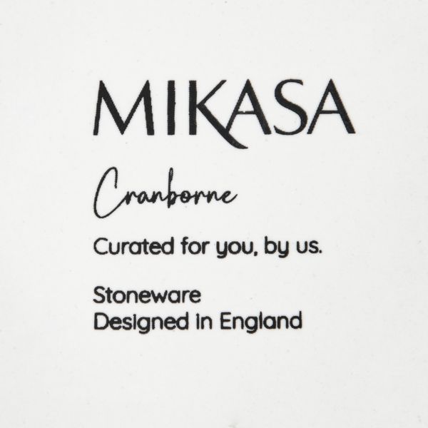 Mikasa Cranborne 4-Piece Stoneware Cereal Bowl Set, 15cm, Cream
