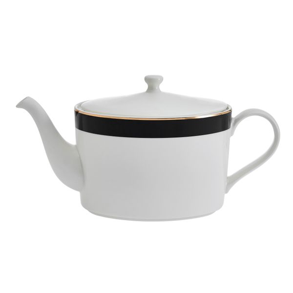 Mikasa Luxe Deco China 4-Cup Teapot, 1.1L, White