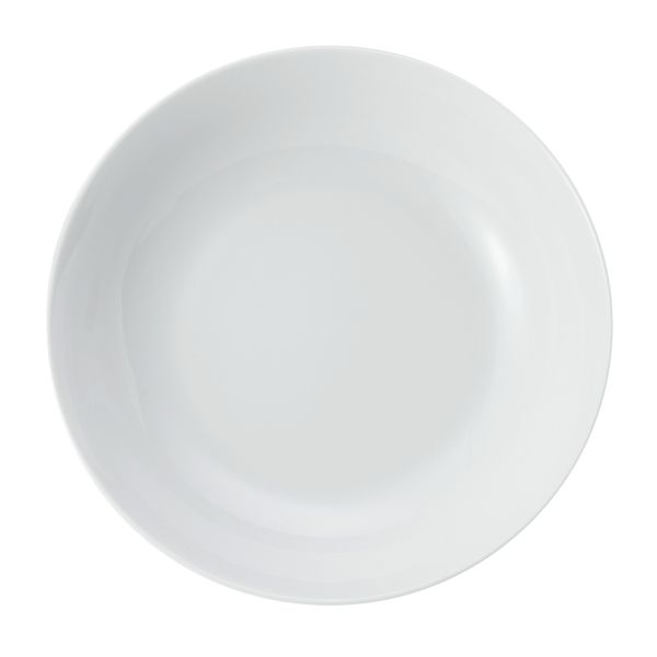 Mikasa Chalk 4-Piece Porcelain Pasta Bowl Set, 23cm, White