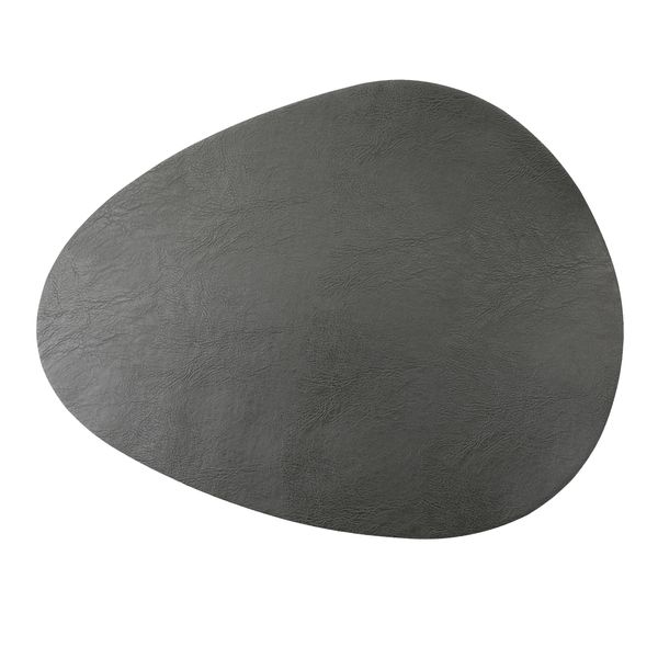 Mikasa Pebble-Shaped 38 x 30cm Placemats, Set of 4, Grey