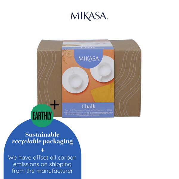 Mikasa Chalk Espresso 2pc Set