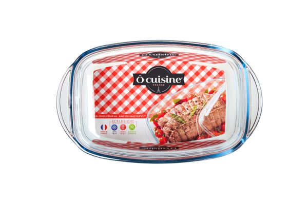 Ô cuisine Rectangular Casserole With Lid (37x22cm) - 6.5L