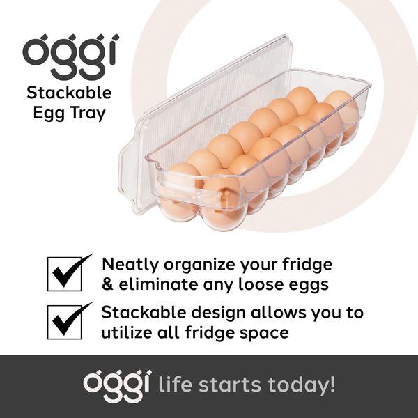 Oggi Stackable 14 Egg Tray