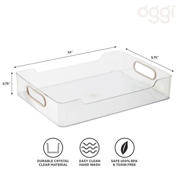 Oggi Cabinet/Storage Bin with Soft Grip Handles (36x25x7cm)