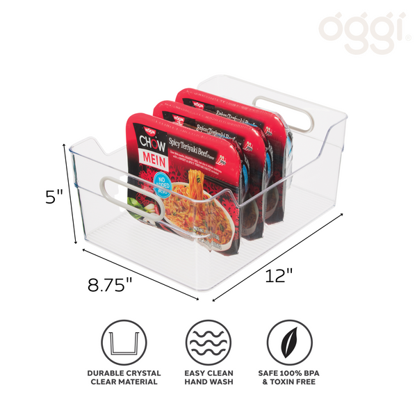 Oggi Cabinet/Storage Bin with Soft Grip Handles (30x22x13cm)