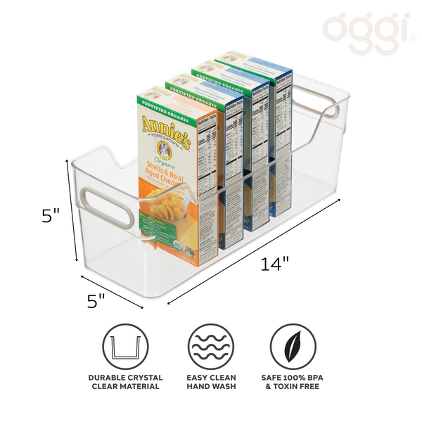 Oggi Cabinet/Storage Bin with Soft Grip Handles (36x13x13cm)