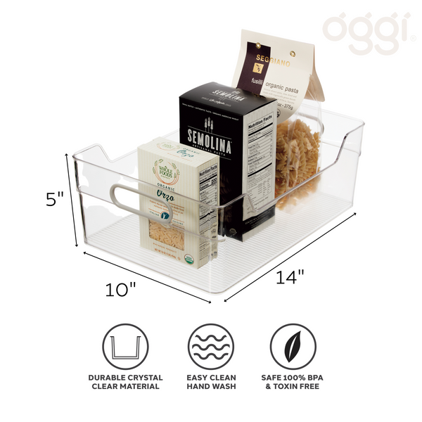 Oggi Cabinet/Storage Bin with Soft Grip Handles (36x25x13cm)